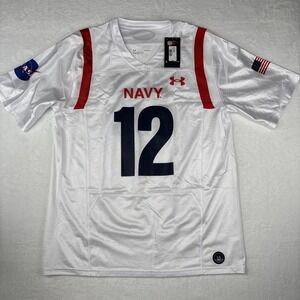 Under Armour Men's Navy Midshipmen NASA Space Collection Football Jersey Large L